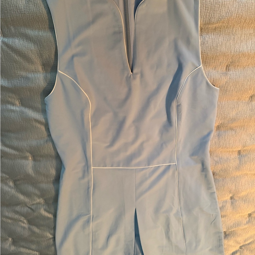 johnnie-O Light Blue Zip-Up Top